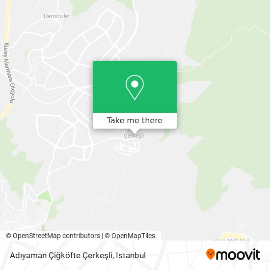Adıyaman Çiğköfte Çerkeşli map