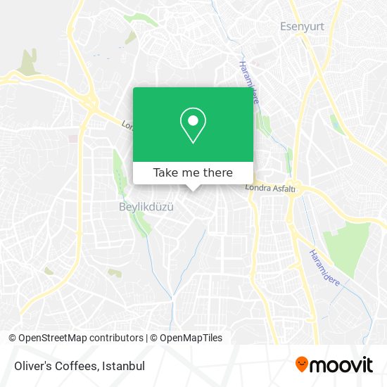 Oliver's Coffees map