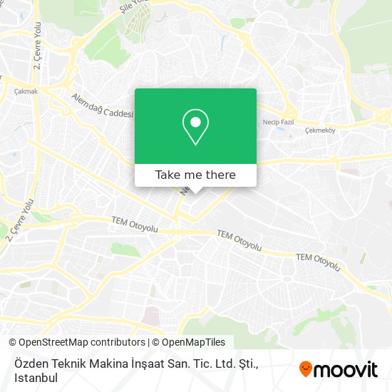 Özden Teknik Makina İnşaat San. Tic. Ltd. Şti. map