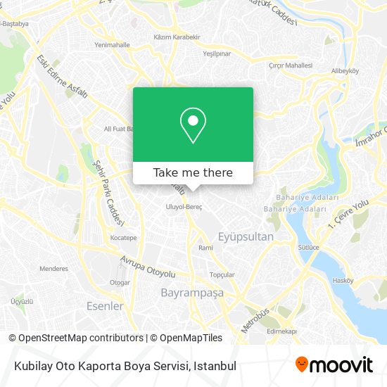 Kubilay Oto Kaporta Boya Servisi map
