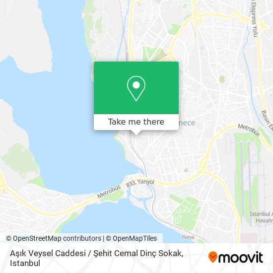 Aşık Veysel Caddesi / Şehit Cemal Dinç Sokak map