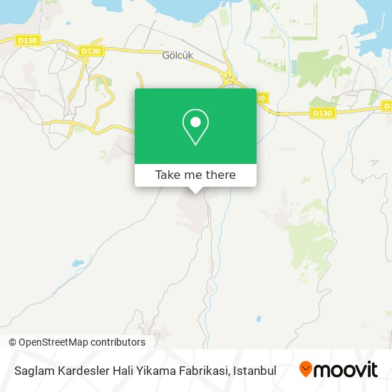 how to get to saglam kardesler hali yikama fabrikasi in golcuk by bus or cable car