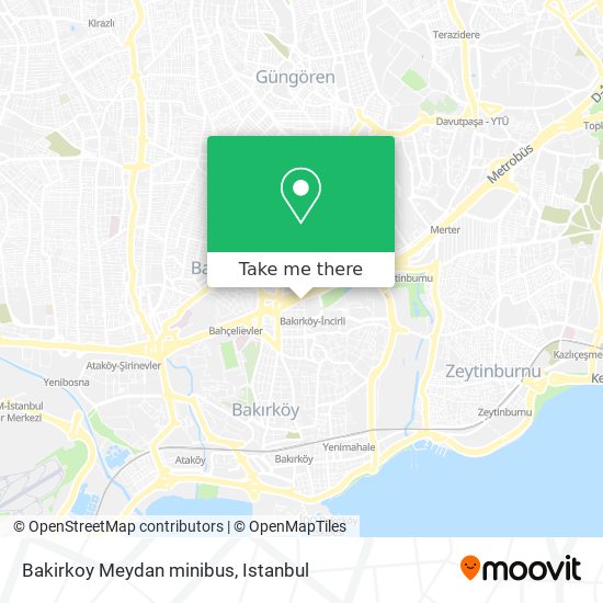 Bakirkoy Meydan minibus map