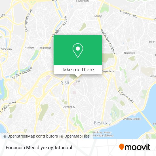 How to get to Focaccia Mecidiyeköy in Şişli by Bus, Cable Car or 