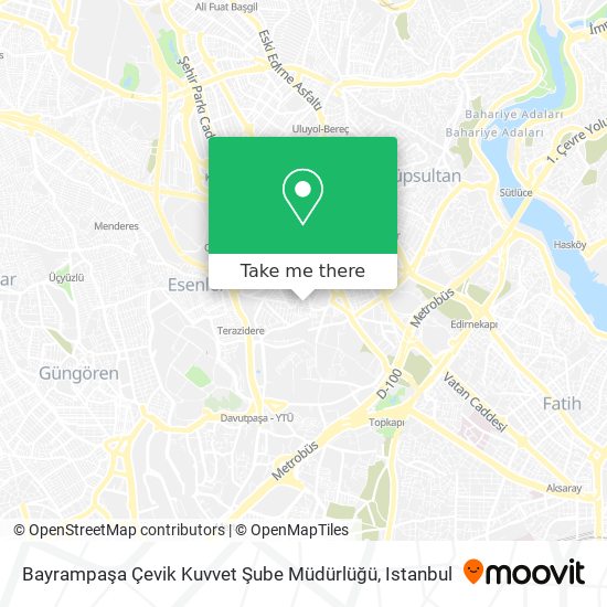 Bayrampaşa Çevik Kuvvet Şube Müdürlüğü map