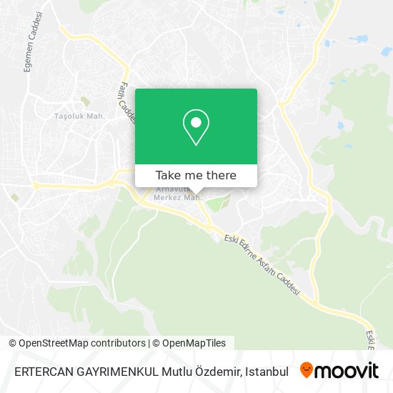 ERTERCAN GAYRIMENKUL Mutlu Özdemir map