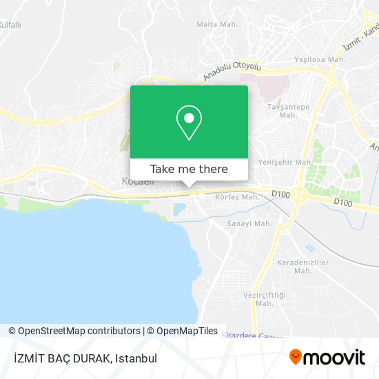 İZMİT BAÇ DURAK map