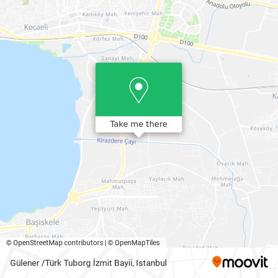 Gülener /Türk Tuborg İzmit Bayii map