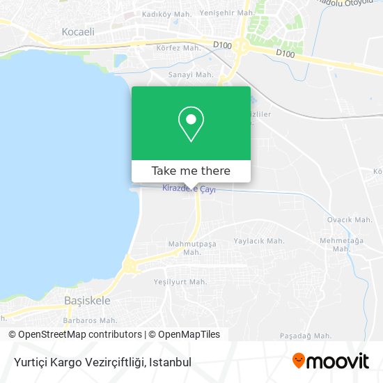 Yurtiçi Kargo Vezirçiftliği map