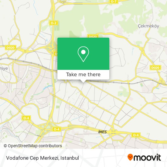 Vodafone Cep Merkezi map