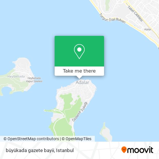 büyükada gazete bayii map