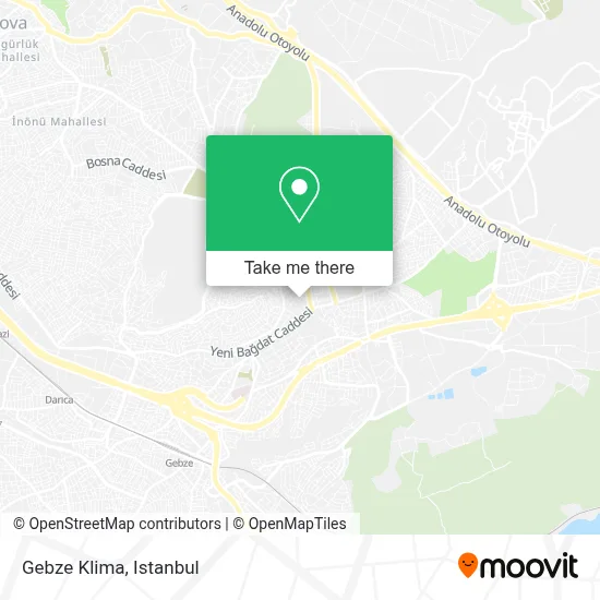 Gebze Klima map