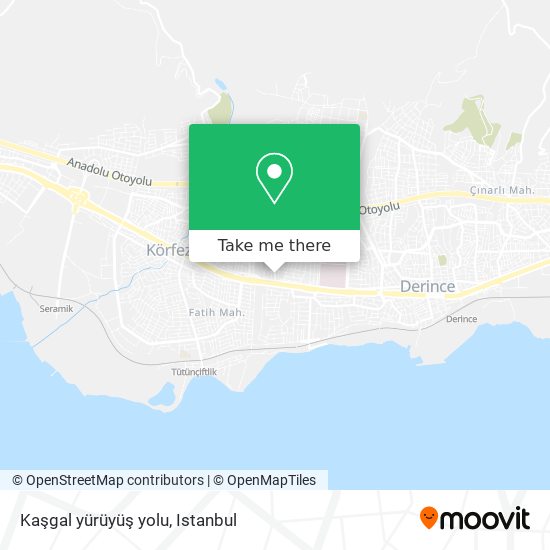 Kaşgal yürüyüş yolu map