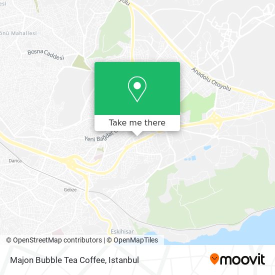 Majon Bubble Tea Coffee map