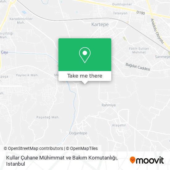 Kullar Çuhane Mühimmat ve Bakım Komutanlığı map
