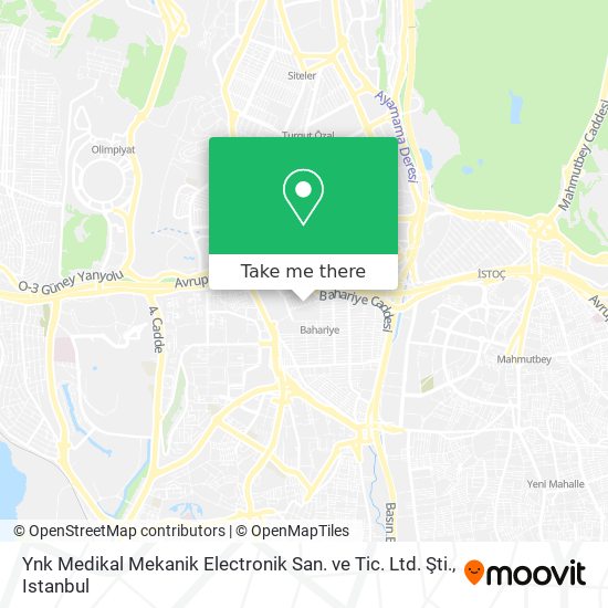 Ynk Medikal Mekanik Electronik San. ve Tic. Ltd. Şti. map