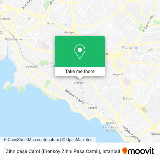 Zihnipaşa Cami (Erenköy Zihni Pasa Camîî) map