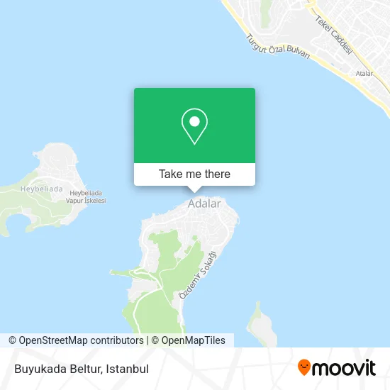 Buyukada Beltur map