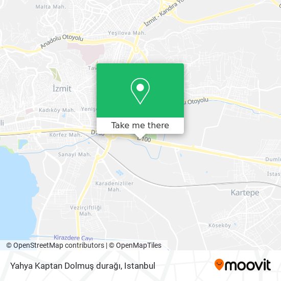 Yahya Kaptan Dolmuş durağı map
