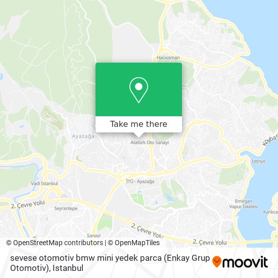 sevese otomotiv bmw mini yedek parca (Enkay Grup Otomotiv) map