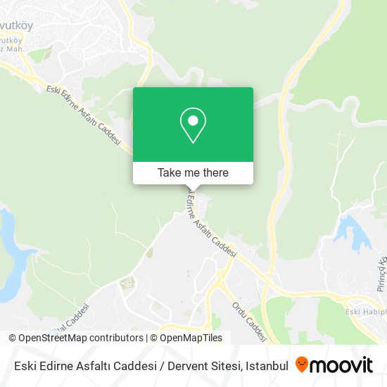 Eski Edirne Asfaltı Caddesi / Dervent Sitesi map