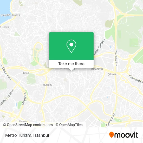 Metro Turizm map