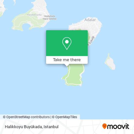 Halikkoyu Buyükada map