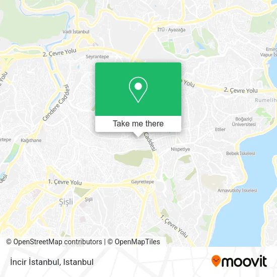 İncir İstanbul map