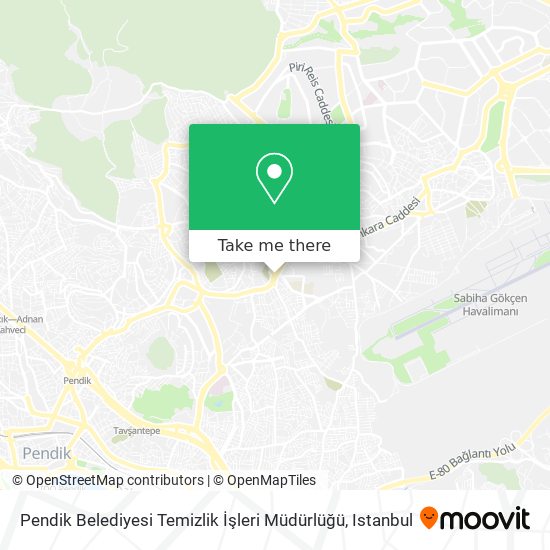 Pendik Belediyesi Temizlik İşleri Müdürlüğü map