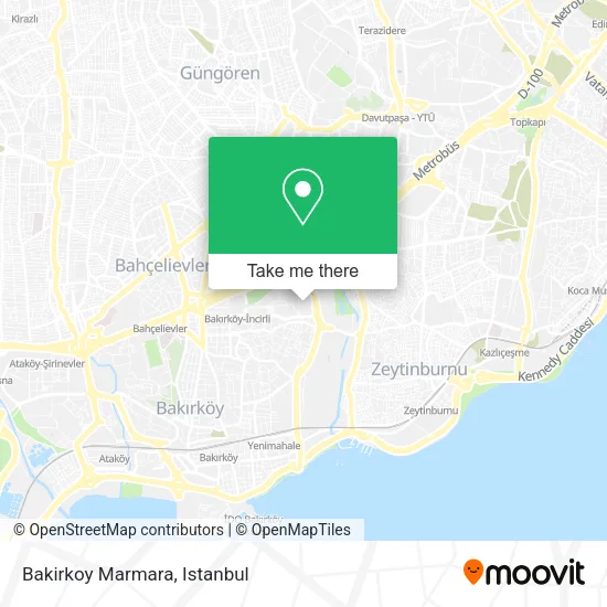 Bakirkoy Marmara map