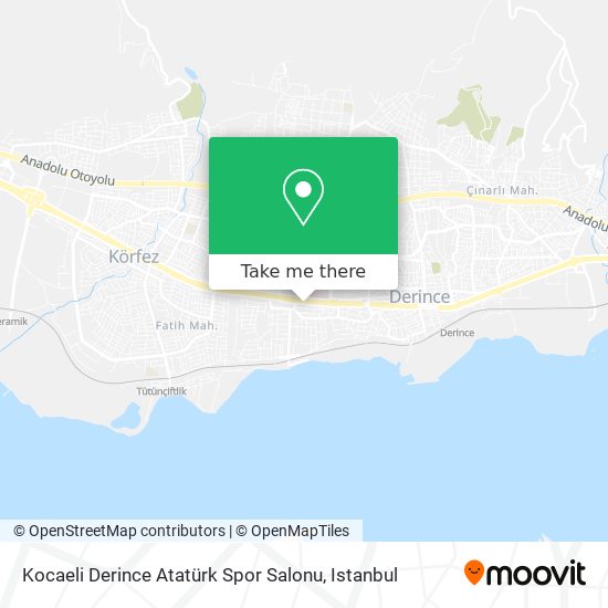 Kocaeli Derince Atatürk Spor Salonu map