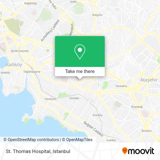 St. Thomas Hospital map