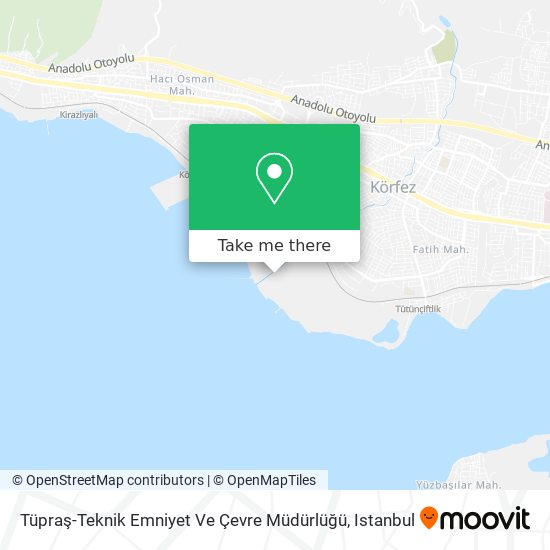 Tüpraş-Teknik Emniyet Ve Çevre Müdürlüğü map
