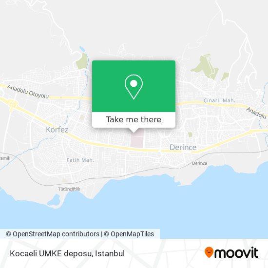 Kocaeli UMKE deposu map