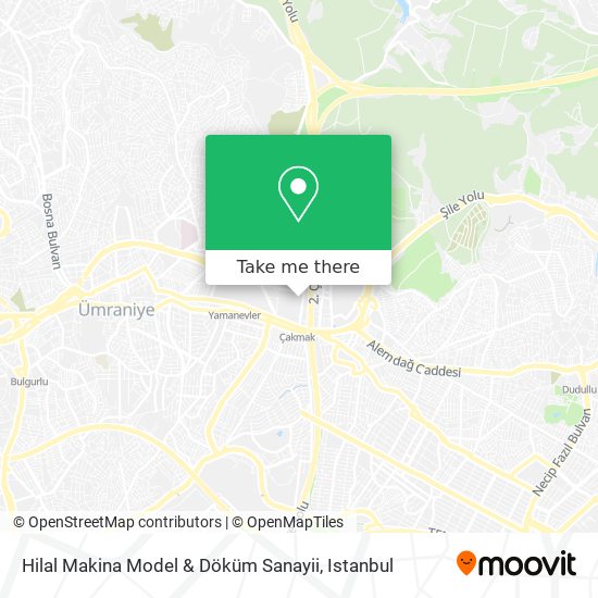 Hilal Makina Model & Döküm Sanayii map