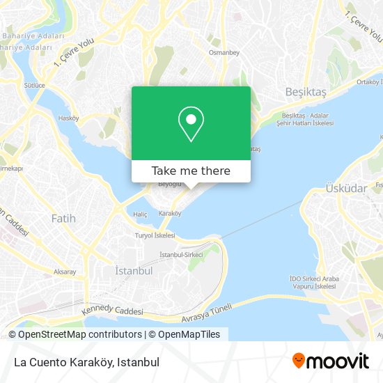 La Cuento  Karaköy map