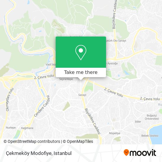 Çekmeköy Modofiye map