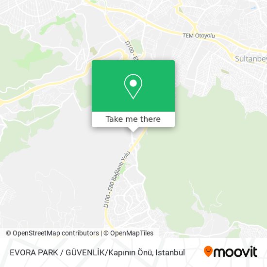 how to get to evora park guvenlik kapinin onu in sancaktepe by bus cable car train or ferry