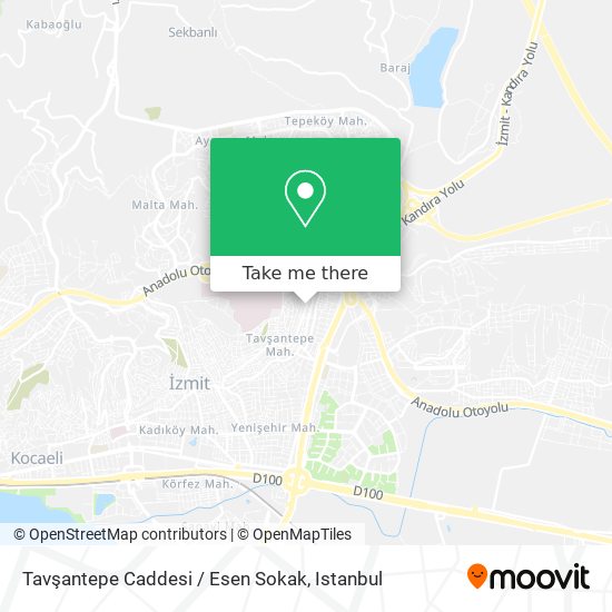 Tavşantepe Caddesi / Esen Sokak map