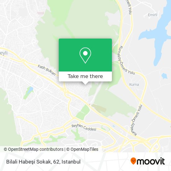 Bilali Habeşi Sokak, 62 map