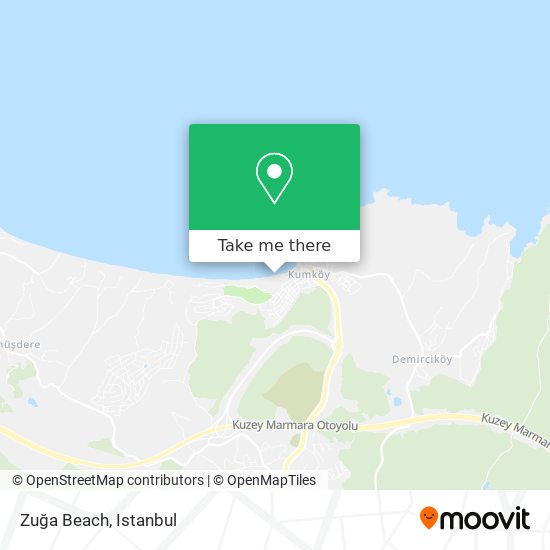 Zuğa Beach map