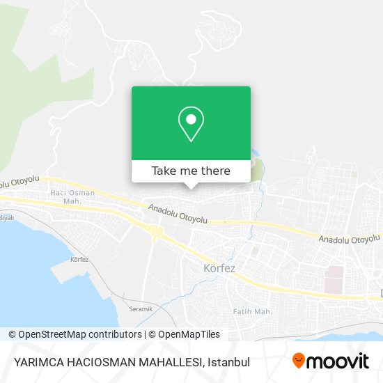 YARIMCA HACIOSMAN MAHALLESI map
