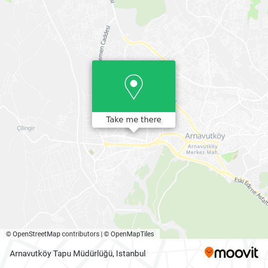 Arnavutköy Tapu Müdürlüğü map