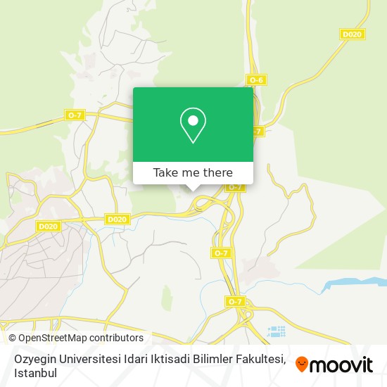 Ozyegin Universitesi Idari Iktisadi Bilimler Fakultesi map