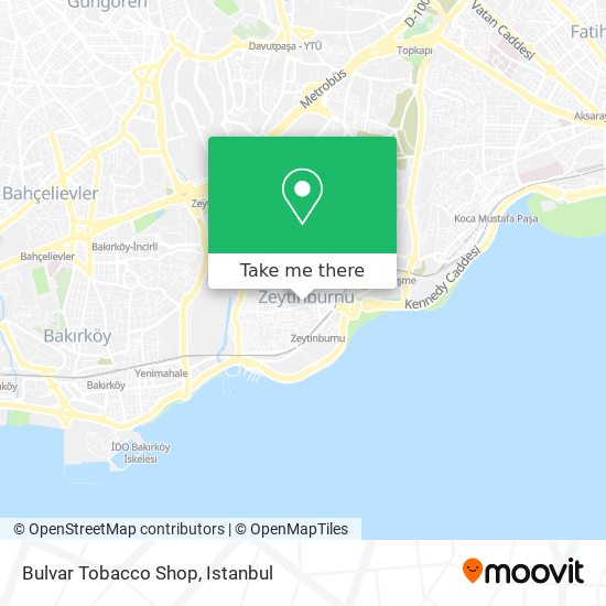 Bulvar Tobacco Shop map