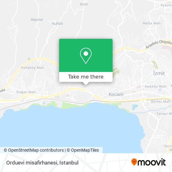 Orduevi misafirhanesi map