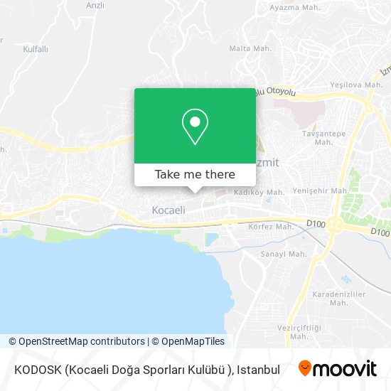 KODOSK (Kocaeli Doğa Sporları Kulübü ) map