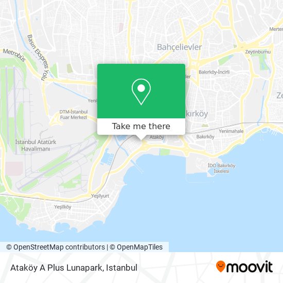 Ataköy A Plus Lunapark map
