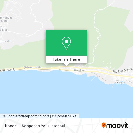 Kocaeli - Adapazarı Yolu map