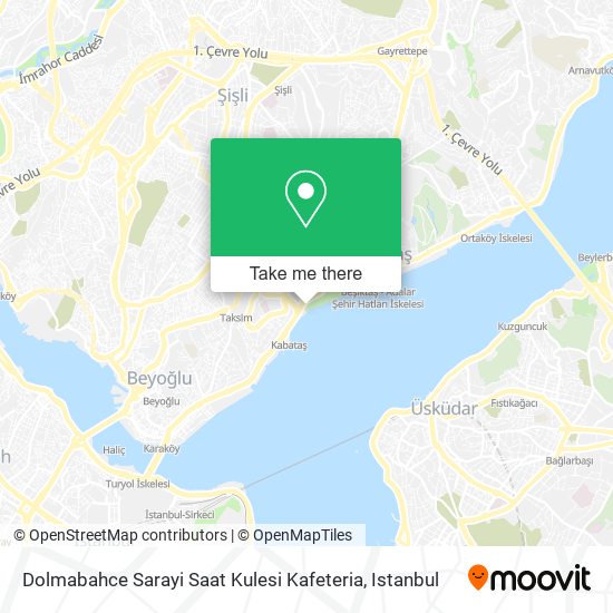 Dolmabahce Sarayi Saat Kulesi Kafeteria map